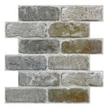 Axyaa 3D Faux Brick Tile Stickers, Matte Finish, Water & Mold Resistant, 30x30cm