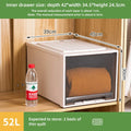 Axyaa Brown Drawer Storage Organizer Boxes for Clothes, Toys, and Shoes