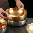 Axyaa Double Layer Stainless Steel Children's Bowl - Korean Cuisine Dishes