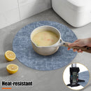 Axyaa Round Waterproof Placemats Set - Non-slip & Heat Resistant Mats
