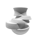 Axyaa Geometric Monochrome Vase Set for Stylish Home Decor
