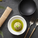 Axyaa Ceramic Stone Pattern Dessert Snack Sushi Plate for Molecular Cooking