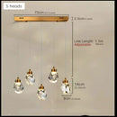 Axyaa Crystal LED Pendant Chandelier for Home Decoration