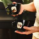 Axyaa Retro Ceramic Mug Couple Water Bottle Office Coffee Cup High Value Home Cup