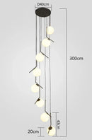 Axyaa Modern LED Ceiling Lamp Chandelier for Bedroom & Dining Room