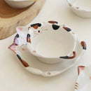 Axyaa Cartoon Cat Ceramic Tableware Set