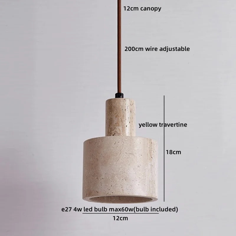 Axyaa Nordic LED Pendant Lamp Terrazzo Hanging Lights