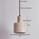 Axyaa Terrazzo Wood LED Pendant Light Glass Ball Hanging Lamp