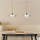 Axyaa Petal Glass Crystal Chandelier: Minimalist Modern Design for Bar Counter Luminous Lighting