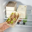 Axyaa Square Divided Lunch Box: Portable, Microwave Safe, Large Capacity, Sealed