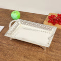 Axyaa Metal Mirror Dessert Tray, Elegant Home Decoration & Kitchen Ornament