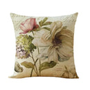 Axyaa Flower Print Cushion Cover 45*45cm Home Decor Sofa Pillow