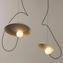 Axyaa Modern Circular Magnetic Pendant Lights for Living Room & Bedroom