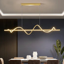 Axyaa Modern Minimalist Rotate LED Pendant Light Dimmable Chandelier for Home Decor