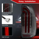 Axyaa Tail Lamps for Toyota Tacoma 2005-2015: Running Brake Reverse Turn Signal Tail Light
