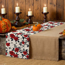 Halloween Rose Table Runner by Axyaa: Festive Farmhouse Decor for Parties & Weddings