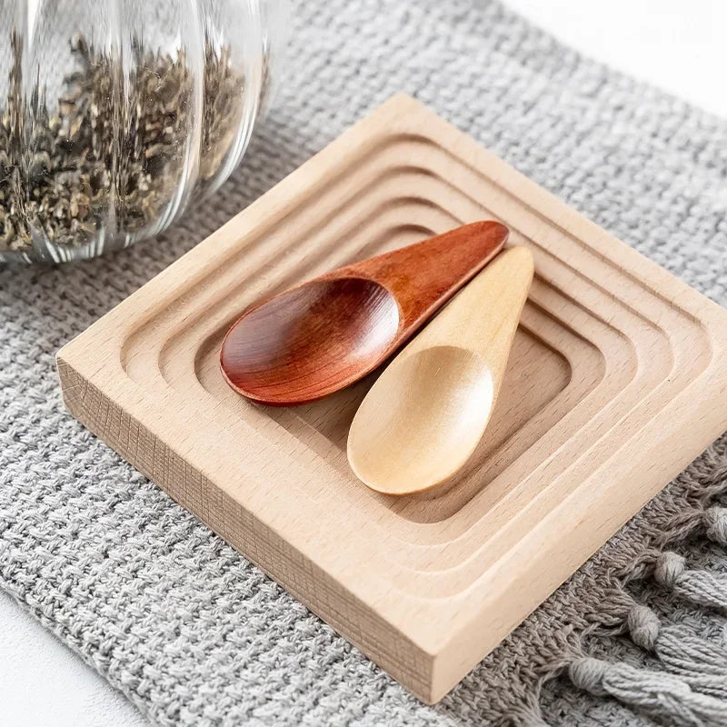 Axya Mini Wooden Spoon Tea Coffee Milk Powder Spice Salt Spoon