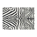 Axyaa Zebra Pattern Plush Living Room Carpet - Nordic Style Large Area Rug