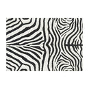 Axyaa Zebra Pattern Plush Living Room Carpet - Nordic Style Large Area Rug