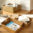 Axyaa Woven Basket Storage Organizer for Sundries, Drawer, Closet, Desktop - Cesta Mimbre