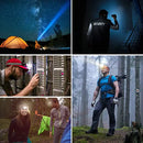 Axya LED Headlamp: Rechargeable, Zoomable, Bright.