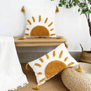 Axyaa Yellow Sun Pattern Pillowcase 45X45cm
