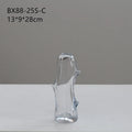 Axyaa Glass Vase Branch Fork Shape Thick Straight Bottle Floral Arrangement Accessories