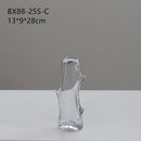 Axyaa Glass Vase Branch Fork Shape Thick Straight Bottle Floral Arrangement Accessories