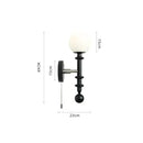 Axyaa Vintage Wall Lamp Bedroom Bedside Chandelier Light for Living Room & Mirror Area
