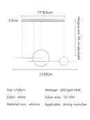 Axyaa Modern Minimalist LED Pendant Lights for Dining Room Chandelier and Kitchen Bar