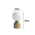 Axyaa Black Iron Glass Ball Table Lamps Nordic Bedroom Lighting