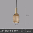 Axyaa Retro LED Glass Pendant Lamp for Home Decor Lighting