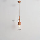 Axyaa Wooden Hanging Light Fixture for Modern Indoor Lighting