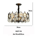 Axyaa Modern Crystal LED Ceiling Chandelier for Luxury Home Decor