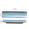 Axyaa Ceramic Sushi Plate Long Strip Plate Dim Sum Dish Molecular Cuisine Tableware
