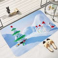 Axyaa Home Christmas New Year Decor Door Mat Bedroom Kitchen Floor Carpet