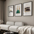 Axyaa Watercolor Islamic Architecture Canvas Prints - Set of 3 Art Posters