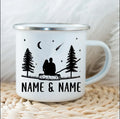 Axyaa Enamel Campfire Mug Customized for Couples Forest Wedding Gifts
