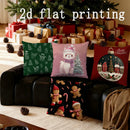 Axyaa Christmas Animal & Pattern Pillow Cover for Sofa, Bedroom, Car