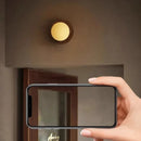 Axyaa Japanese Ball Lights Walnut Wood Retro Vintage Style Indoor Wall Lights