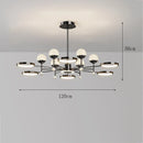Axyaa Modern Dine Room Pendant Lights LED Chandelier Ceiling Lamp