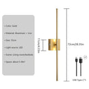 Axyaa LED Makeup Wall Lamp Black Gold Remote Control Indoor Lights