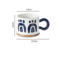 Axyaa Hand-painted Ceramic Mug 400ML Large Capacity Drinking Cup