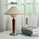 Axyaa Wooden Fabric LED Table Lamp Medieval Style Home Living Room Decoration