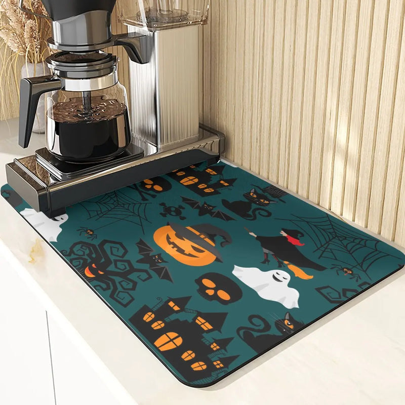 Axyaa Halloween Pumpkin Table Mouse Pad Set