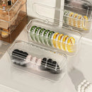 Axyaa Clear Makeup Sponge Holder Case with Lid & Organizer Box