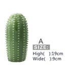 Axya 2024 Ceramic Cactus Aesthetic Green Ornaments for Home Décor
