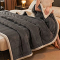 Axyaa Cozy Coral Fleece Blanket - Soft Fluffy Velvet Throw for Bed & Sofa