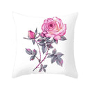 Axyaa Plant Flower Printed Pillow Case for Sofa & Home Decoration
