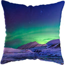 Axyaa Moonlit Waterfall Mountain Landscape Pillow Covers